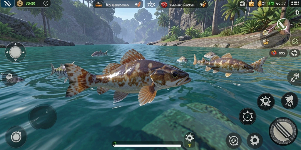 Tangkapan ikan yang luar biasa dalam gameplay Fishing 73K.