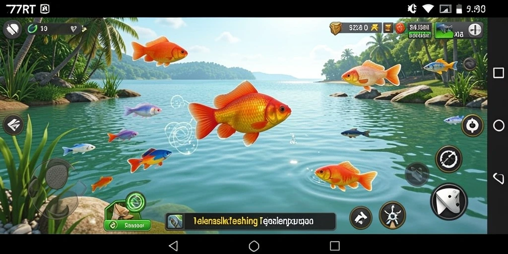 Gameplay menarik dari 77RT yang menampilkan aksi memancing yang seru.