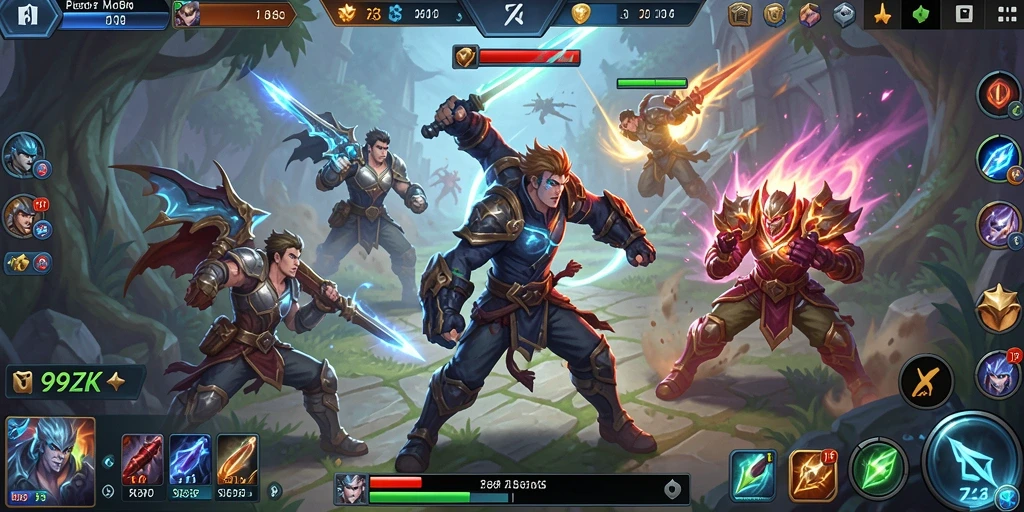 Tampilan gameplay seru dan strategis di 99ZK.
