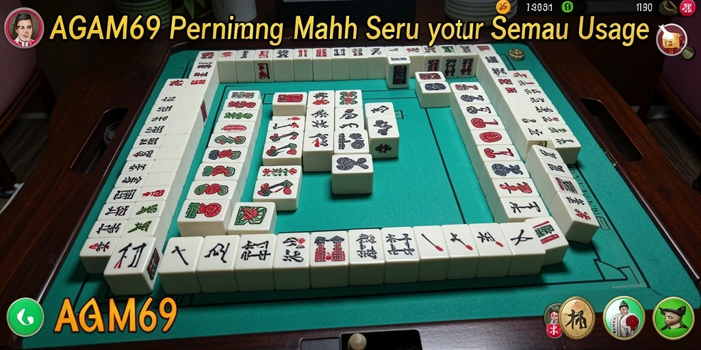 Tampilan gameplay menarik AGAM69 yang menunjukkan ubin Mahjong.