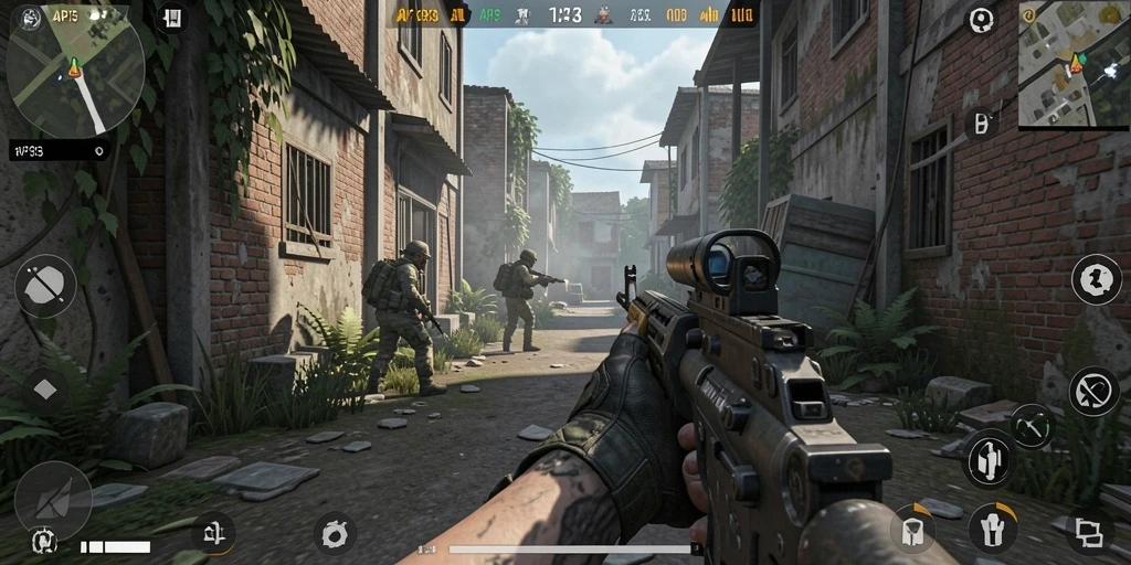 Tampilan gameplay seru dalam game TPS API33.