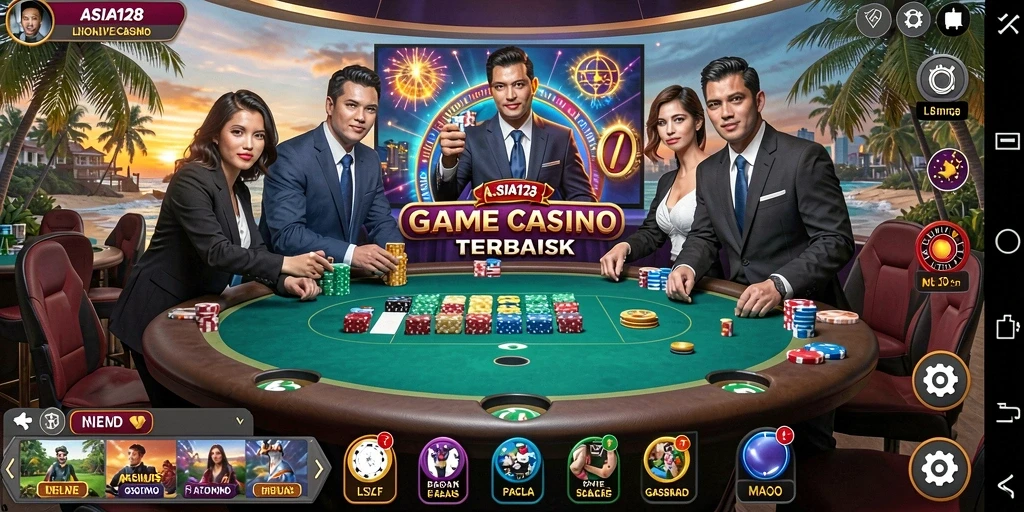 Tampilan screenshot ASIA128 menunjukkan pengalaman bermain Live Casino yang menarik.