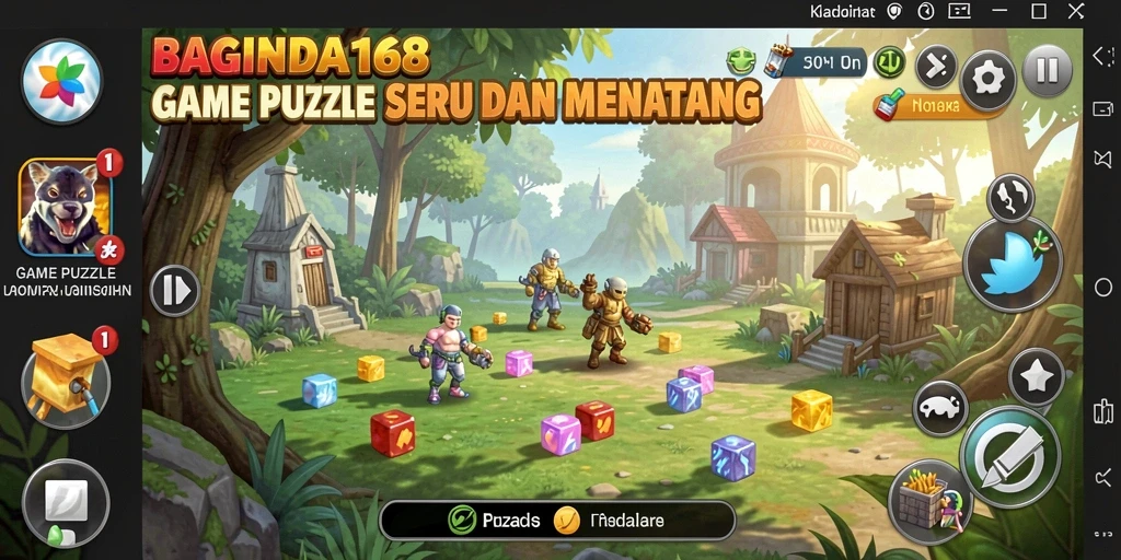 Tangkapan layar gameplay BAGINDA168 menampilkan berbagai teka-teki menantang.