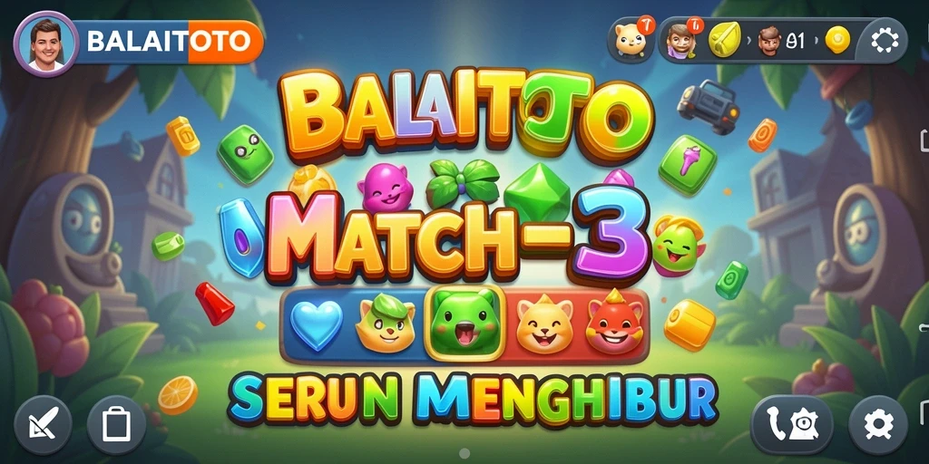 Gameplay menarik BALAITOTO dengan tantangan Match-3 yang seru.