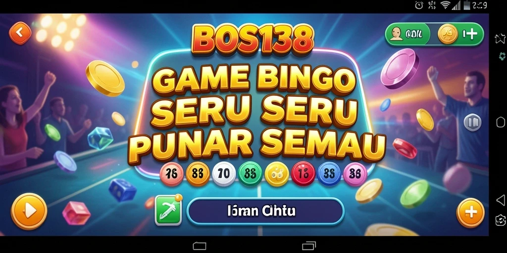 Tampilan gameplay seru dari BOS138 yang penuh warna.