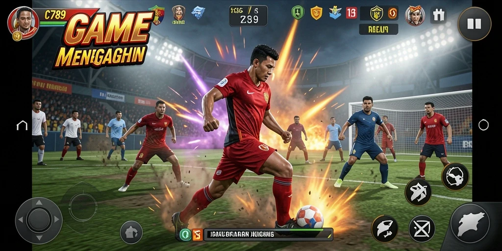 Tampilan mendebarkan dari gameplay olahraga C789.