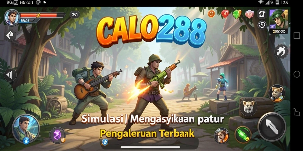 Tangkapan layar utama CALO288 menampilkan gameplay simulasi yang mengasyikkan.