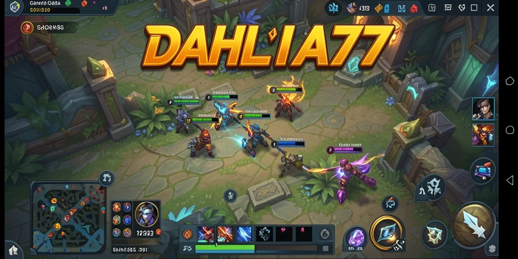 Tampilan gameplay seru DAHLIA77 dengan aksi pertarungan yang mendebarkan.