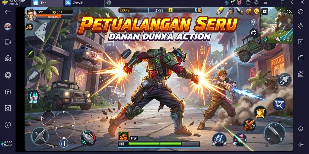 Screenshot gameplay G9VIP menampilkan aksi seru dan karakter yang menawan.