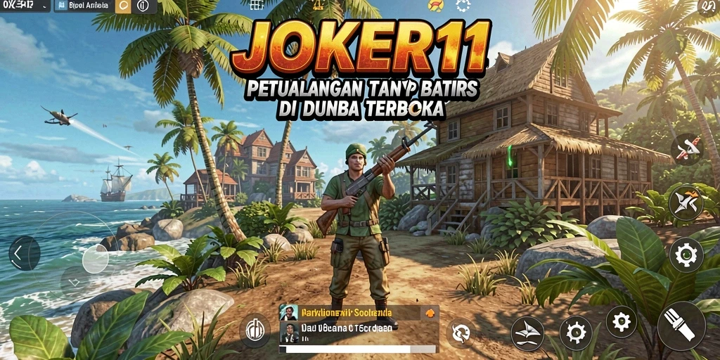 Tampilan menakjubkan dari dunia terbuka JOKER11 saat menjelajah.