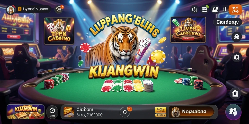 Tampilan gameplay live casino KIJANGWIN yang menarik dan interaktif.
