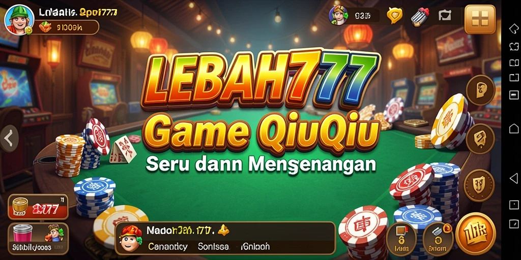 Tampilan gameplay QiuQiu di LEBAH777 yang seru.