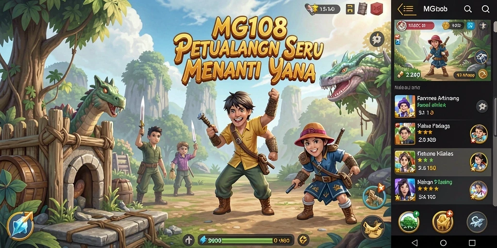 Tampilan gameplay MG108 yang menegangkan dan penuh petualangan.