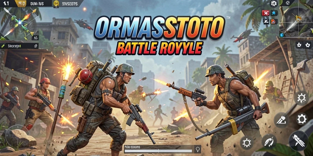 Gameplay Battle Royale yang intens dan seru di ORMASSTOTO.