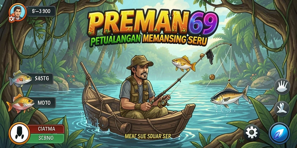 Gameplay menarik dengan aksi memancing yang mendebarkan di PREMAN69.