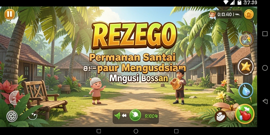 Tampilan gameplay REZEGO yang seru dan menarik.