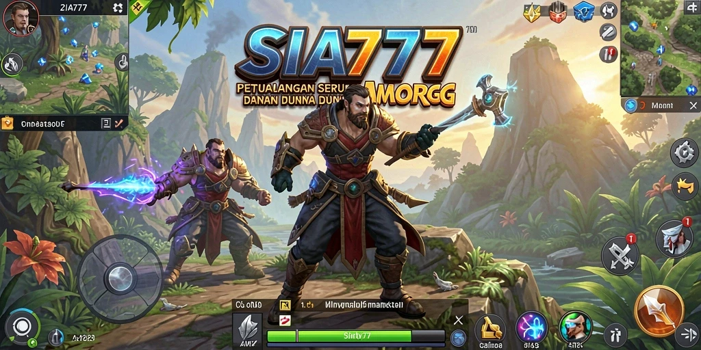Tampilan gameplay SIA777 yang mendebarkan dalam dunia MMORPG.