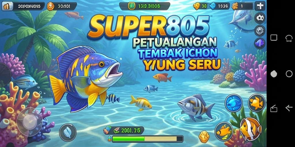 Tampilan gameplay Tembak Ikan yang seru dan menantang.