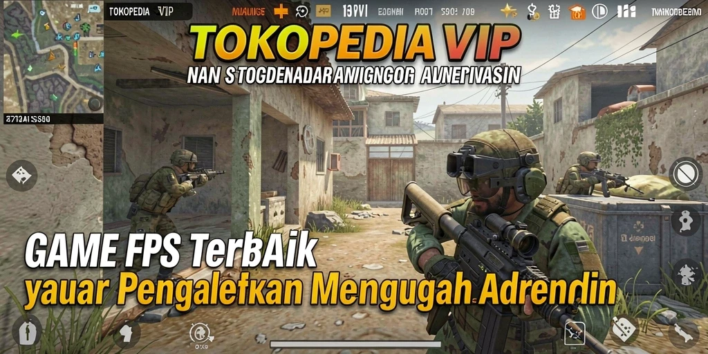 Screenshot gameplay menampilkan aksi tembak-menembak yang intens dan mendebarkan.