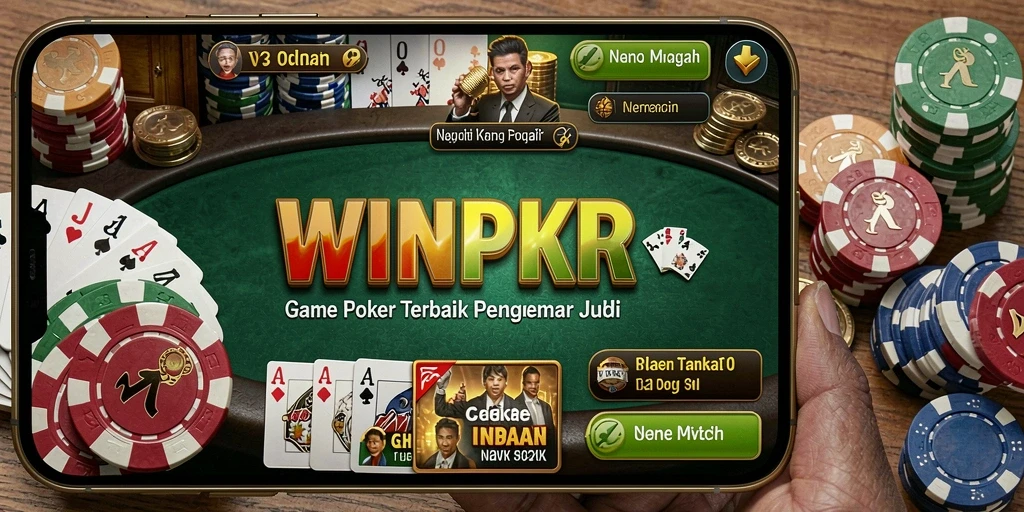 Screenshot gameplay WINPKR menampilkan keseruan bermain poker.